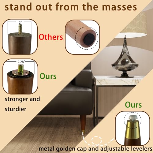 Taoeifuor L2403 6IN Hard Wood Furniture Legs thumb #3