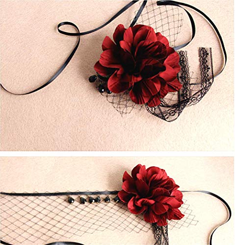 Cathercing Halloween Sexy Headband for Women Eye Mask with Veil Headband Girls Vampire Costume Headpiece Hair Accessories for Festivals Cosplay Ball Prom Party - Image 4