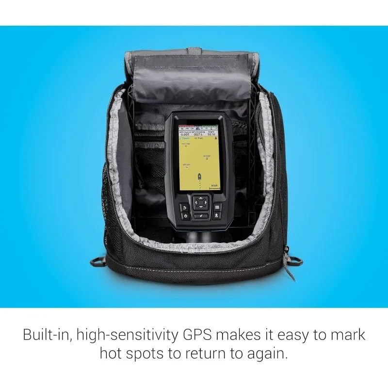 Fotocamera per la Pesca Subacquea Pacchetto Pesca sul Ghiaccio, Include ecoscandaglio Portatile e trasduttore Dual Beam-If
