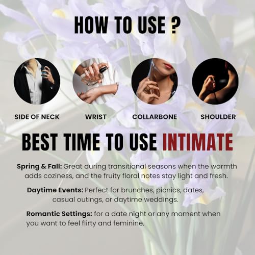 Image of Bel Avenir Intimate Women | Perfume for Women | Long Lasting Fresh Floral Scent | Daily & Date Night Fragrance | Gift for Wife, Girlfriend | Eau de Parfum 100ml