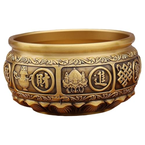 Cuencos dorados decorativos Muzrunq para centros de mesa de salón 2