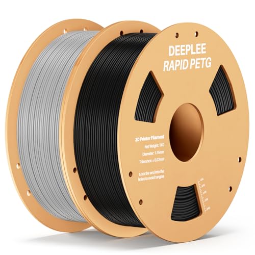 Image of Rapid PETG Filament 1.75mm 2 Pack 1kg Black & Gray