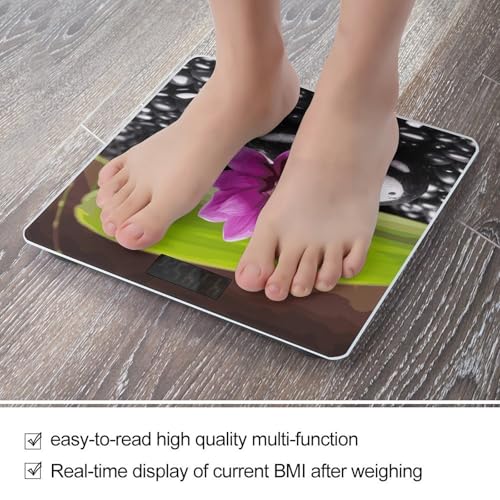 Báscula digital para baño con pantalla grande y alta precisión miniatura 5