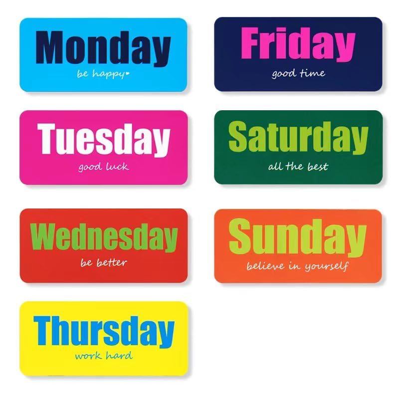 amazon-com-days-of-the-week-magnets-magnetic-week-labels-with-encouragement-quote-colorful-inspirational-magnets-cute-decorative-magnets-for-school-home-locker-whiteboard-gift-7-pieces-cranberry-home-kitchen for Days Of The Week Labels Free Printable Amazon.com: Days of The Week Magnets, Magnetic Week Labels with Encouragement Quote,Colorful Inspirational Magnets,Cute Decorative Magnets for School Home Locker Whiteboard Gift (7 Pieces), Cranberry : Home & Kitchen for Days Of The Week Labels Free Printable