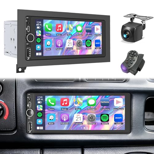 Plug&Play Car Stereo for Dodge Ram 1994-2001 /Dakota1987-2000 /Caravan 1984-2000 / Pickup D150 D250 D350 1984-1993/Town&Country 1990-2000/Grand Cherokee 1993-1998 Wireless CarPlay&Android Auto AM/FM