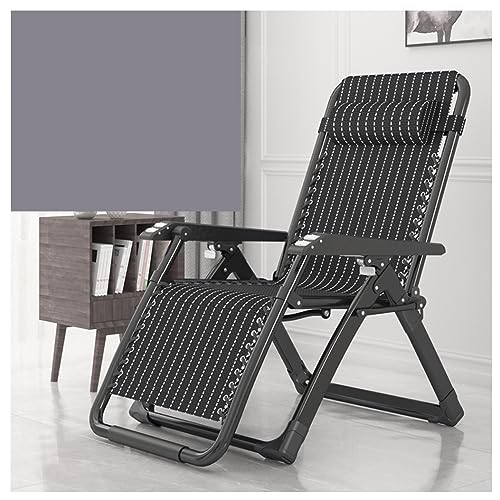 JYARZ Tumbona Sillas Plegables Sillón Reclinable para Oficina, Descanso para El Almuerzo, Plegable para Jardín con Cómodo Ajuste De Cojín para Patio Y Playa Jardin Exterior