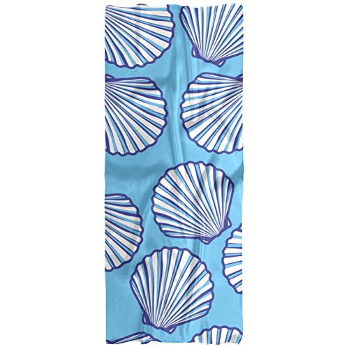 Écharpe légère pour femme au motif coquillage multicolore mi-saison