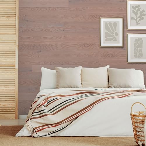 TIMBERCHiC Wood Wall Planks - Made in USA - Peel-and-Stick Wall Panels for Interior Decor - Premium Smooth Finish - DIY Adhesive Wall Panels, Blush Stone (4