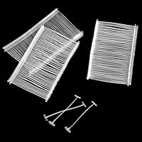 QWORK® 5000 Stück Plastik Heftfäden für Etikettierpistole, 50 mm weiße Preisschildernadeln, Etikettierpistole Nachfüller, für Kleidung, Accessoires und mehr