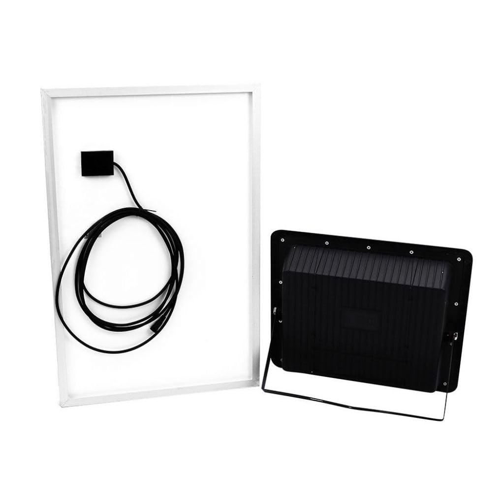 Faro LED 300W con Pannello Solare e Telecomando 4000K