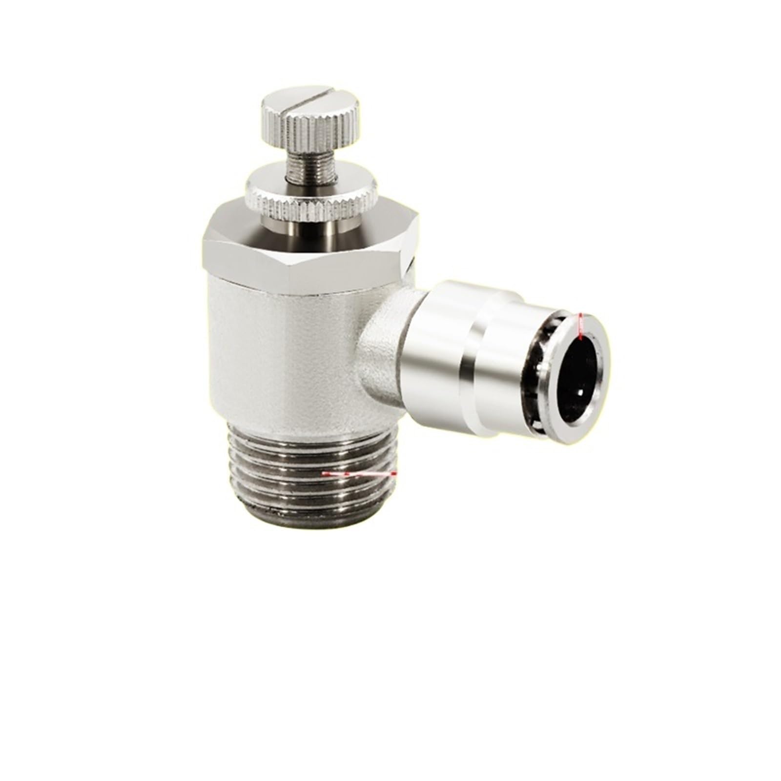 Valve d'accélérateur cylindre pneumatique en cuivre SL10-04