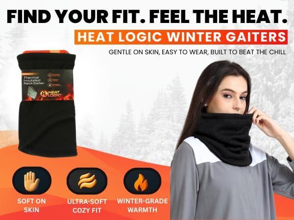 Heat Logic Sherpa Fleece Balaclava and Trapper Hat for Men, Warm Winter Face Mask for Adult, Face Cover Winter Hat - Image 4