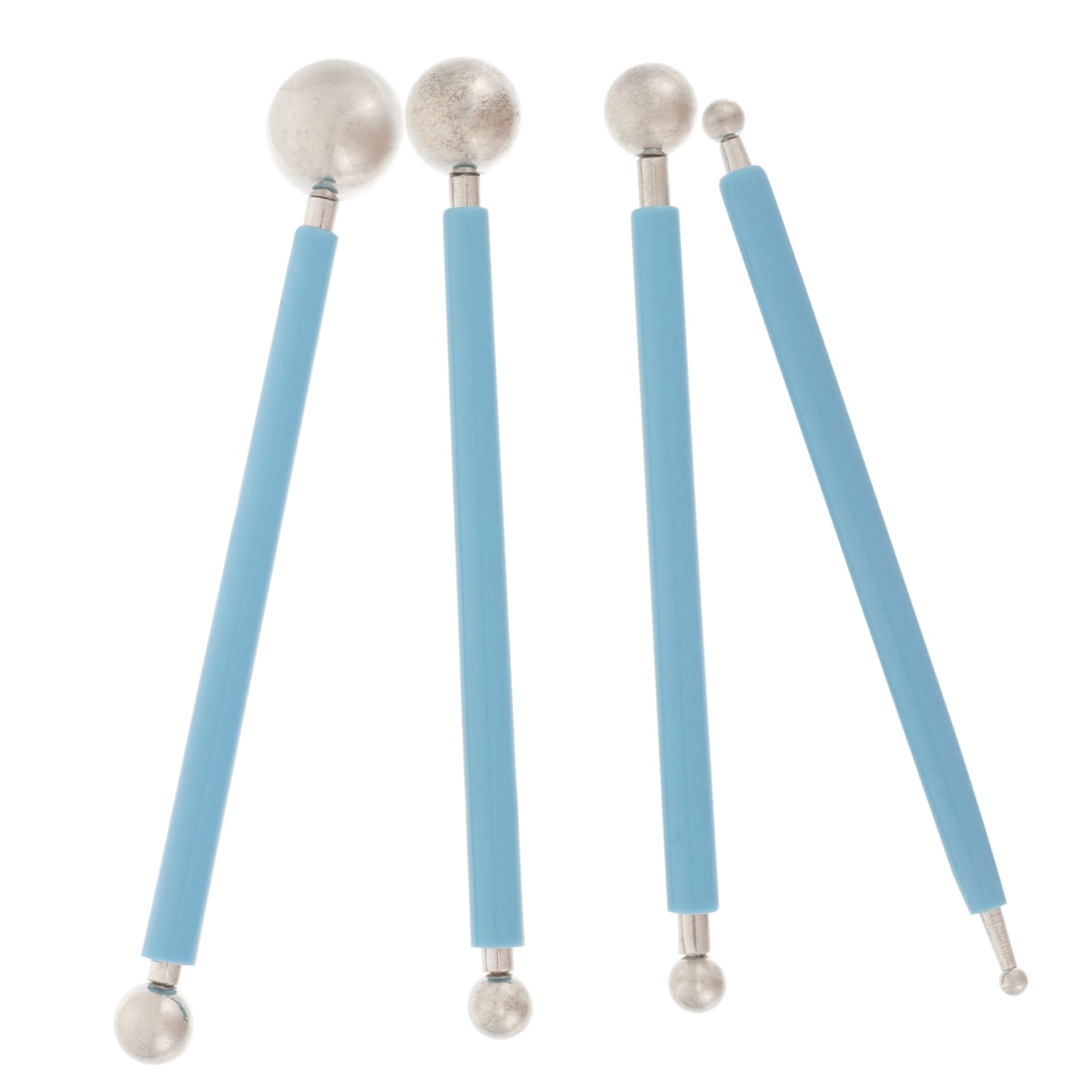 Artibetter 4 Set Utensili per Presse in Argilla Strumento per Scolpire L'argilla Strumenti per L'Arte della Ceramica Scultura Strumento di Pressatura per Argilla 4 Pezzi * 4