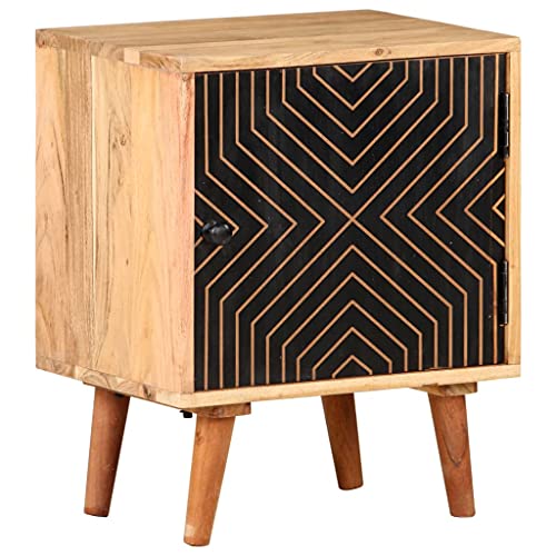 ZQQLVOO Mesita de noche de 40 x 30 x 50 cm, madera maciza de acacia, mesita de noche, mesita de noche, mesita de noche, mesita de noche, mesita de noche, para dormitorio, salón, oficina