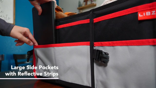 Amazon.com: LIBZAKI Car Trunk Organizer,3 Compartments Big Trunk