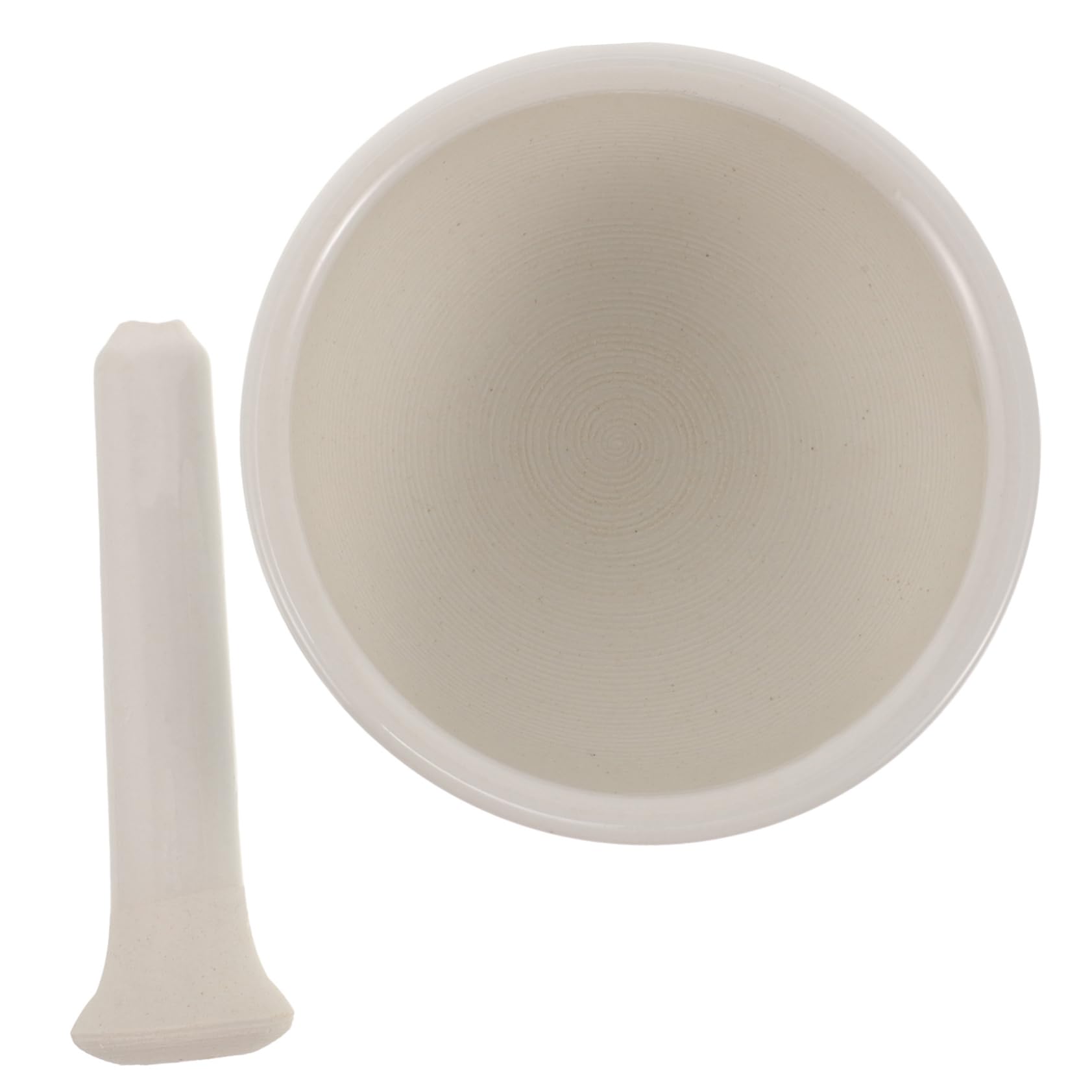 CIMAXIC 1 Set Glaze Grinding Bowl Garlic Spices Grinding Bowl Medicine Pestle Pills Crush Pot Household Crush Pot Ceramic Grinding Bowl Grinding Bowl for Restaurant White Ceramics