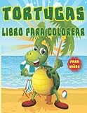 Libro para colorear de tortugas para niños de 4 a 8 años: libro para colorear de tortugas para preescolares, adorables páginas para colorear para niños, páginas para colorear para niños y niñas