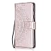 Produktbild LG G6 Hülle, Bear Village® Leder Flip Hülle Mandala Blume Brieftasche Slim Hülle mit Multi-funktion Ständer und Kartenfach für LG G6 (#1 Roségold)