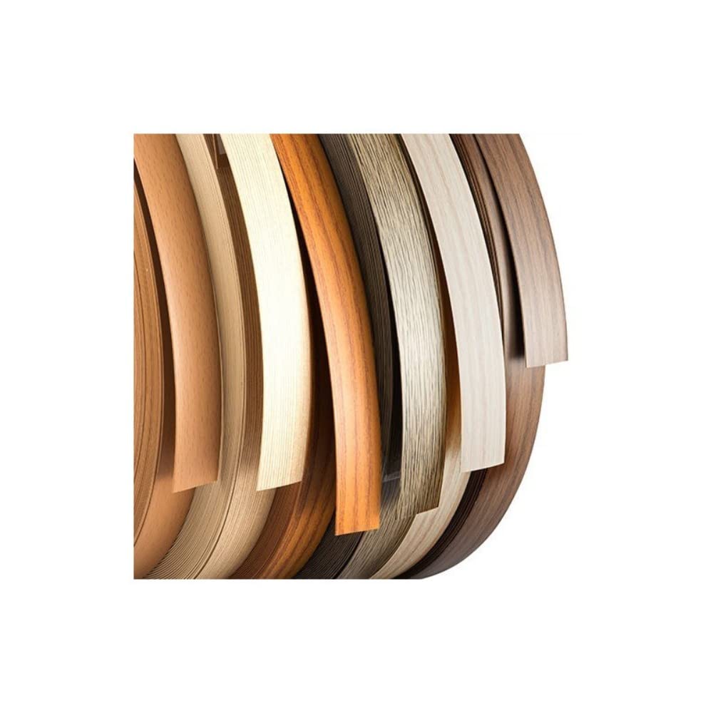 KNP Lipping Melamine Edge Banding 22mm. This edge banding is of superior quality and pre-glued with strong adhesive. Perfect for repairing or finishing off cabinets, DIY projects. (Beige)