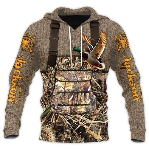 Image of PriAmi Custom Camo Hoodie for Women, 3D Pullover Hunting Sweater Gift