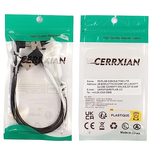CERRXIAN USB 2.0 Angolo da sinistra a micro