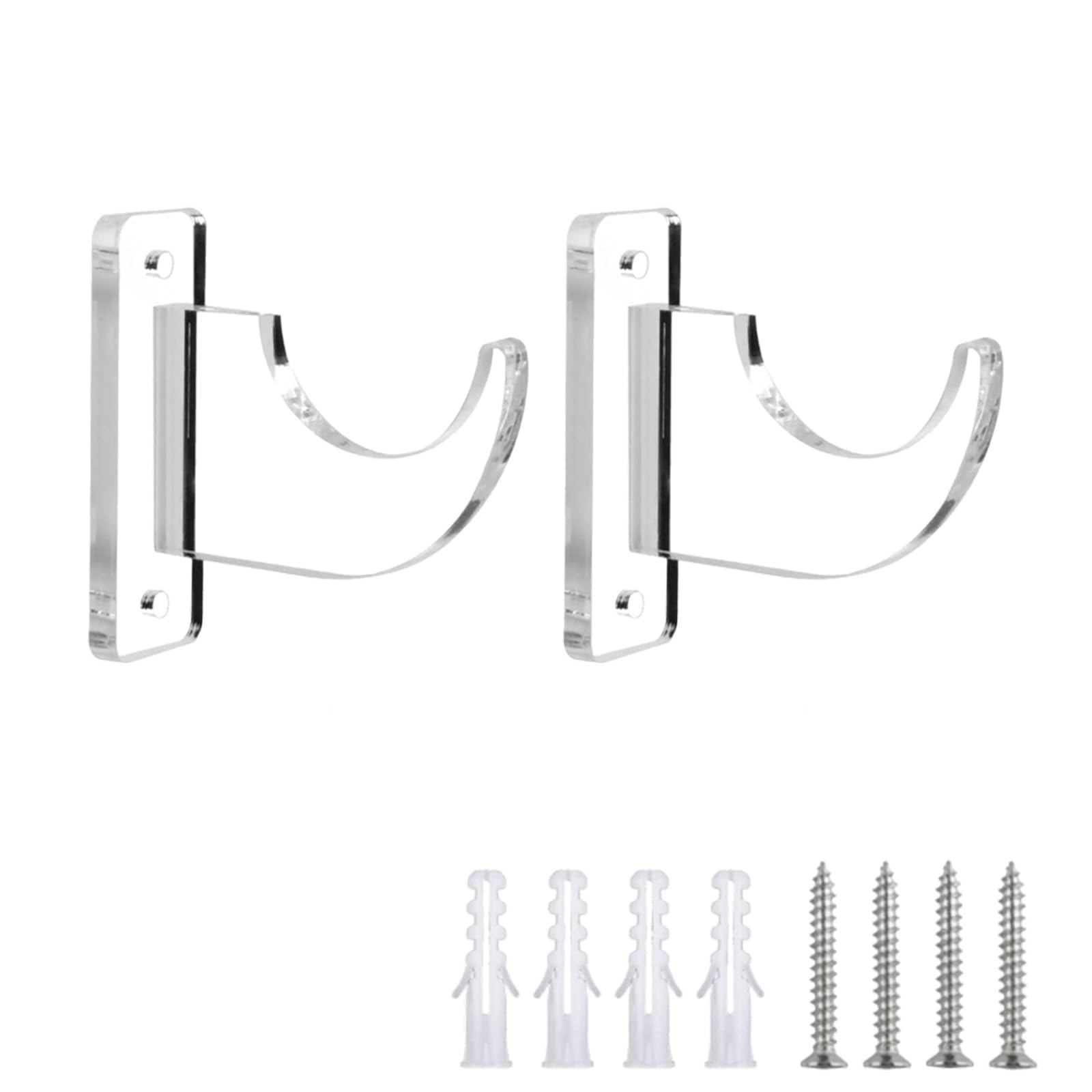 AABDTYYD 1 Set Clear Acrylic Lightsaber Wall Mount and Sword Wall Mount Holder for Displaying Katanas, Swords, Sword Wall Bracket
