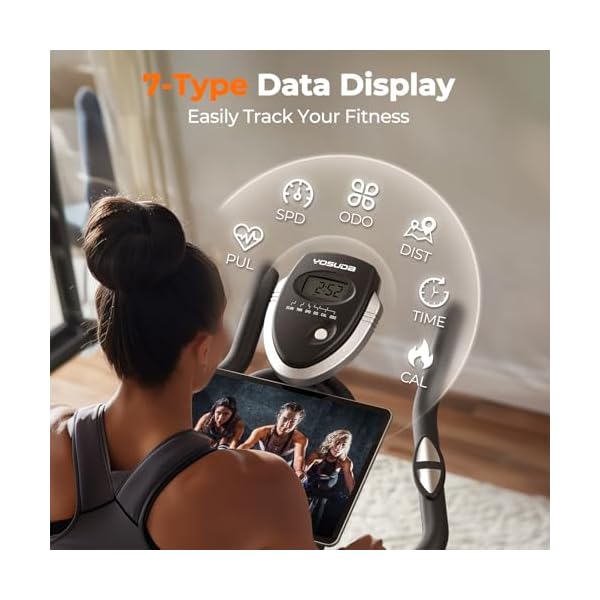 YOSUDA Indoor Cycling Bike Brake Pad/Magnetic Stationary Bike - Cycle Bike with Tablet Mount & Comfortable Seat Cushion - Image 7