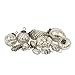 Creative Co-Op XC5499 Silent Night Set of 12 6"-3"H Mercury Glass Ornament,Silver