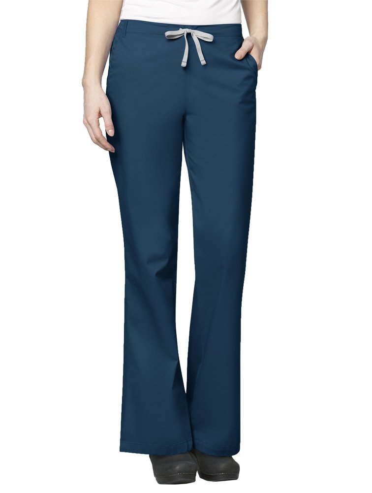 WonderWink Women's Wonderwork Flare Leg Scrub Pant, Caribbean, Large