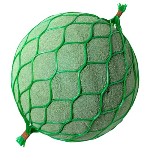 Image of OASIS Pack of 1 Floral Foam Spheres | Green Round Foam Spheres Balls for Fresh & Artificial Flowers | Wet & Dry Use | Ideal for Wedding, Party & Home Floral Arrangements - Netted (150 mm)