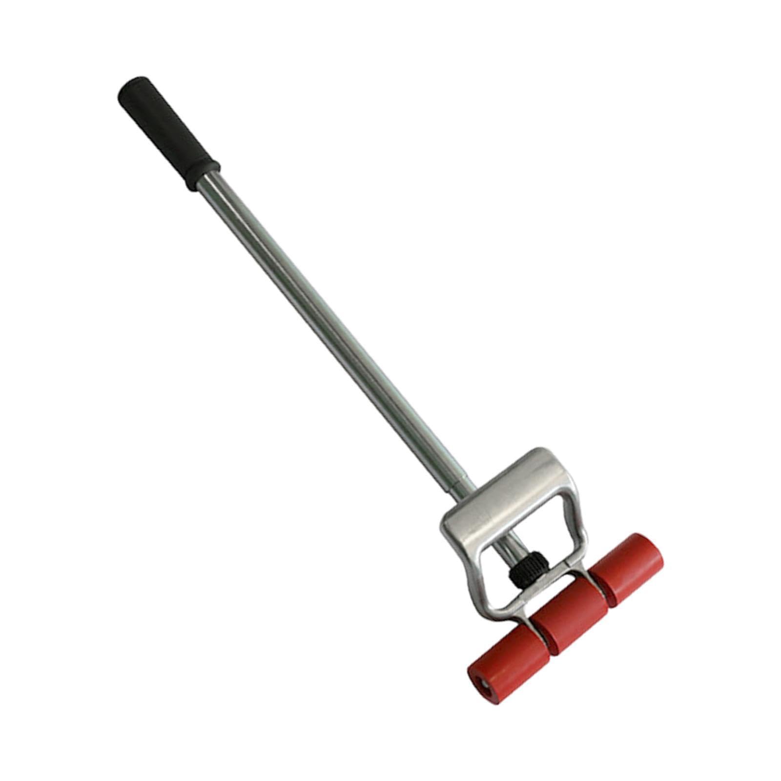 Asta di prolunga per rullo per pittura con metallo resistente, adatta per applicazioni su pareti e pavimenti, lunghezze telescopiche da 17 a 21 pollici, rullo per pittura