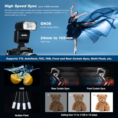 Flash Nikon Godox TT350N pour figer les mouvements rapides au 1/8000s - 4