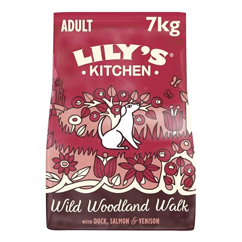 Lily's Kitchen Con ingredienti naturali Cibo secco per cani adulti Ricetta senza cereali con anatra, salmone e cervo 7kg