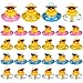 Mini Rubber Ducks Summer Beach Funny Rubber Ducky Bathtub Shower Ducks Toys for Baby Shower Swimming Pool Toys (24 Pcs)