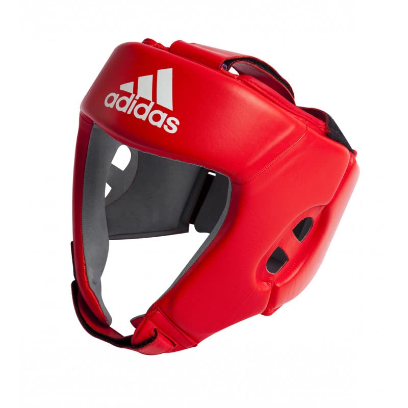 adidasUnisex's USA Boxing Approved Amateur Boxing Head Guard for Boxing and Punching Protection - for Men and Women (Large, Red)