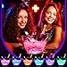 Umigy 12 Pcs 5L LED Ice Buckets Clear Plastic Ice Bucket Large Capacity Light RGB Colorful LED Cooler with Lights for Champagne Wine Beer Party Bar Club