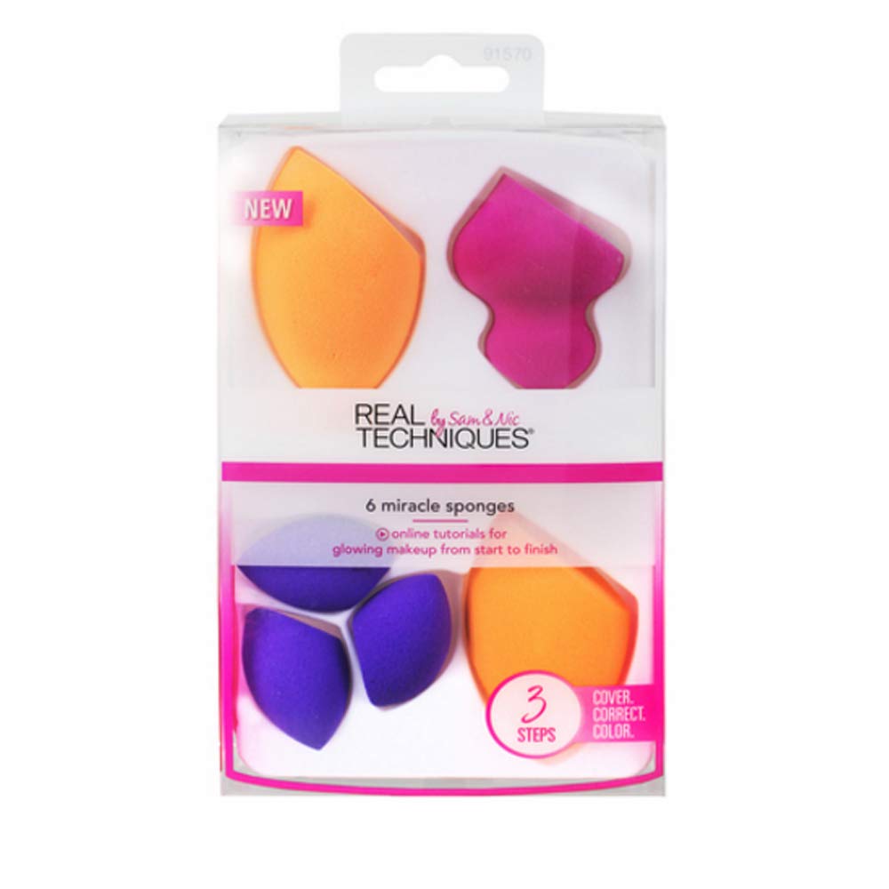 (6 Pack) Real Techniques 6 Miracle Complexion Sponges