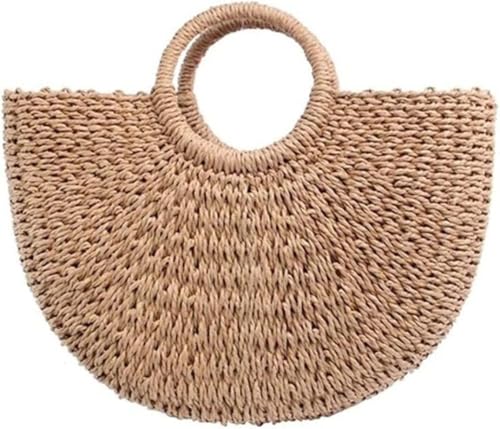 Sac de paille pour femmes fini le sable collant grâce au tressage en rotin aéré