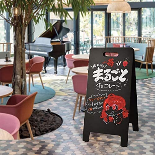 Amazon | シンケンストア 黒板 ブラックボード A型 看板 両面