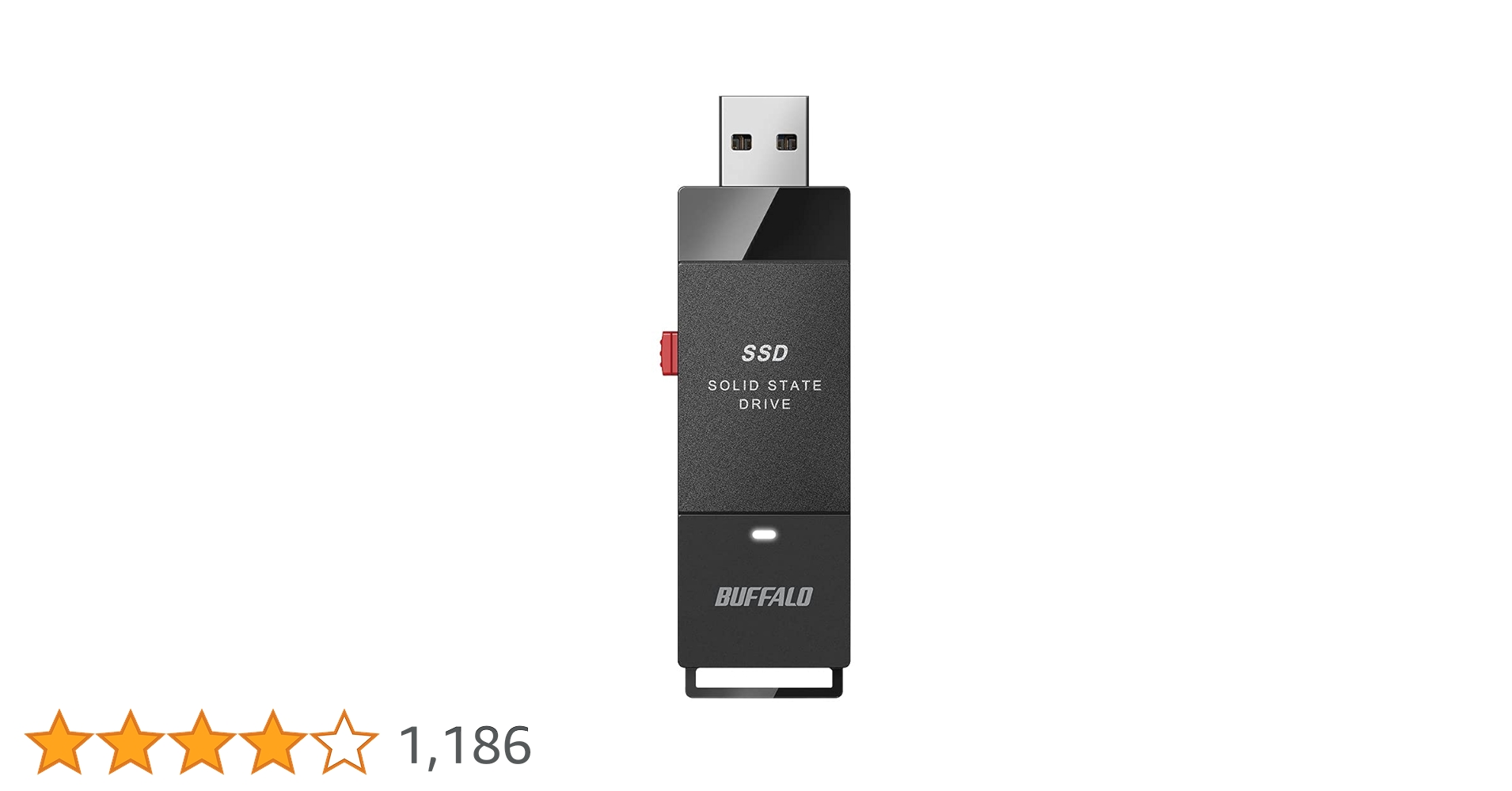 未開封！バッファローポータブルSSD 1TB/SSD-PUT1.0U3BC/D バッファロー SSD 外付け 1.0TB 超小型 コンパクト ポータブル