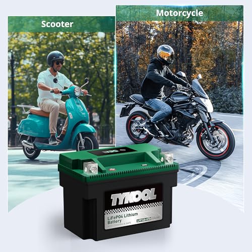 Image of TYKOOL LFP14S-STD LIiFePO4 Lithium Motorcycle Battery 300 CCA 5Ah for Honda Africa Twin CRF1000L KTM 1290 Super Adventure | Digital SOC Display IP67 Replaces YTZ14S