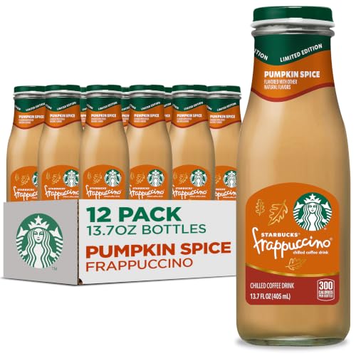 Image of Starbucks Frappuccino, Pumpkin Spice, 13.7 fl oz Bottles (12 Pack)
