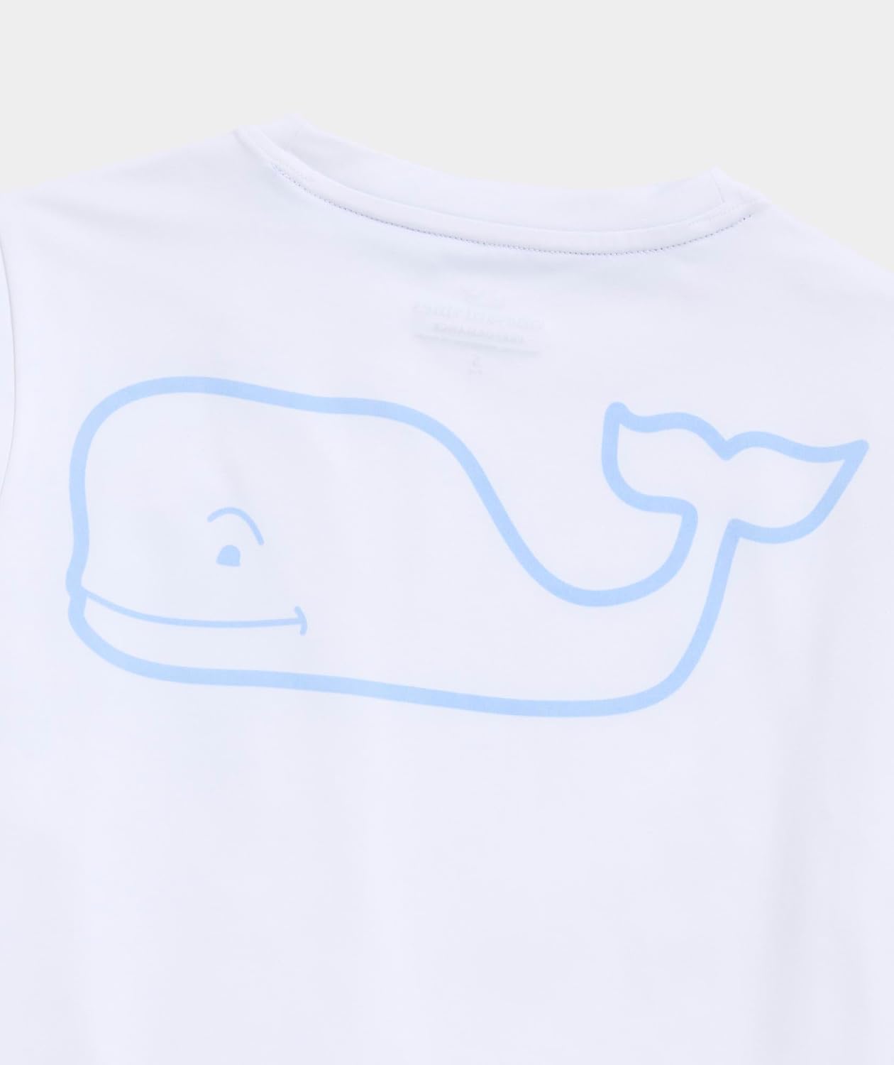Vineyard Vines Boys Whale Outline Short-Sleeve Harbor Performance Tee - Image 3