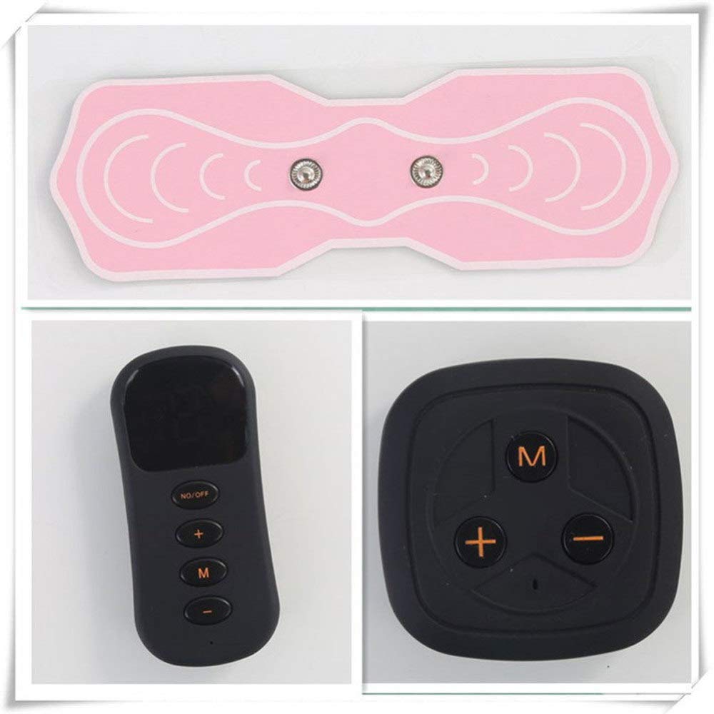 Télécommande mini massage autocollant avec pulse basse fréquence rechargeable