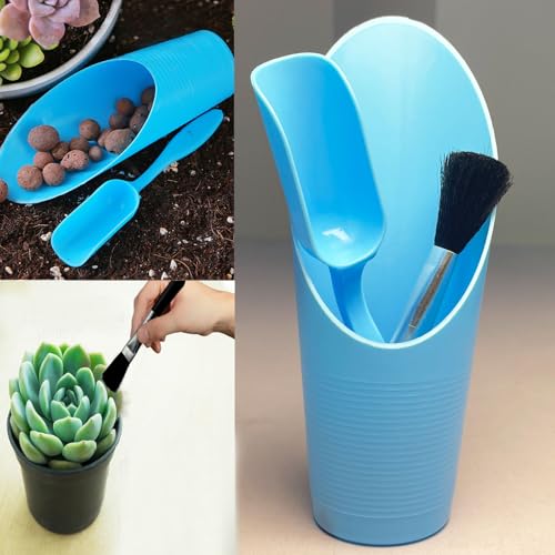 Juego de 12 herramientas para plantar bonsái de plástico miniatura 5