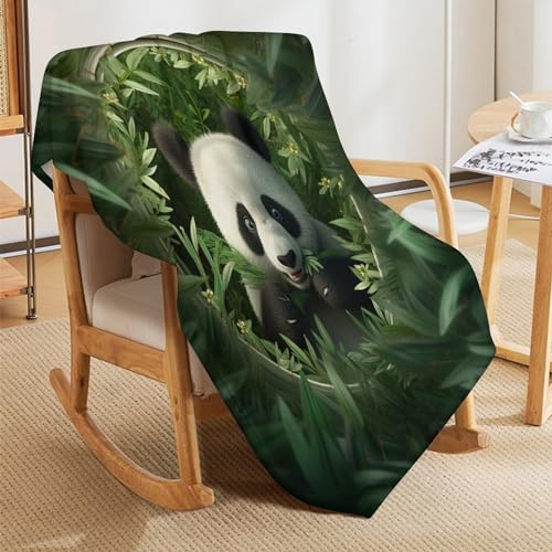 Couverture polaire panda pour des soirées cocooning confortables sur le canapé
