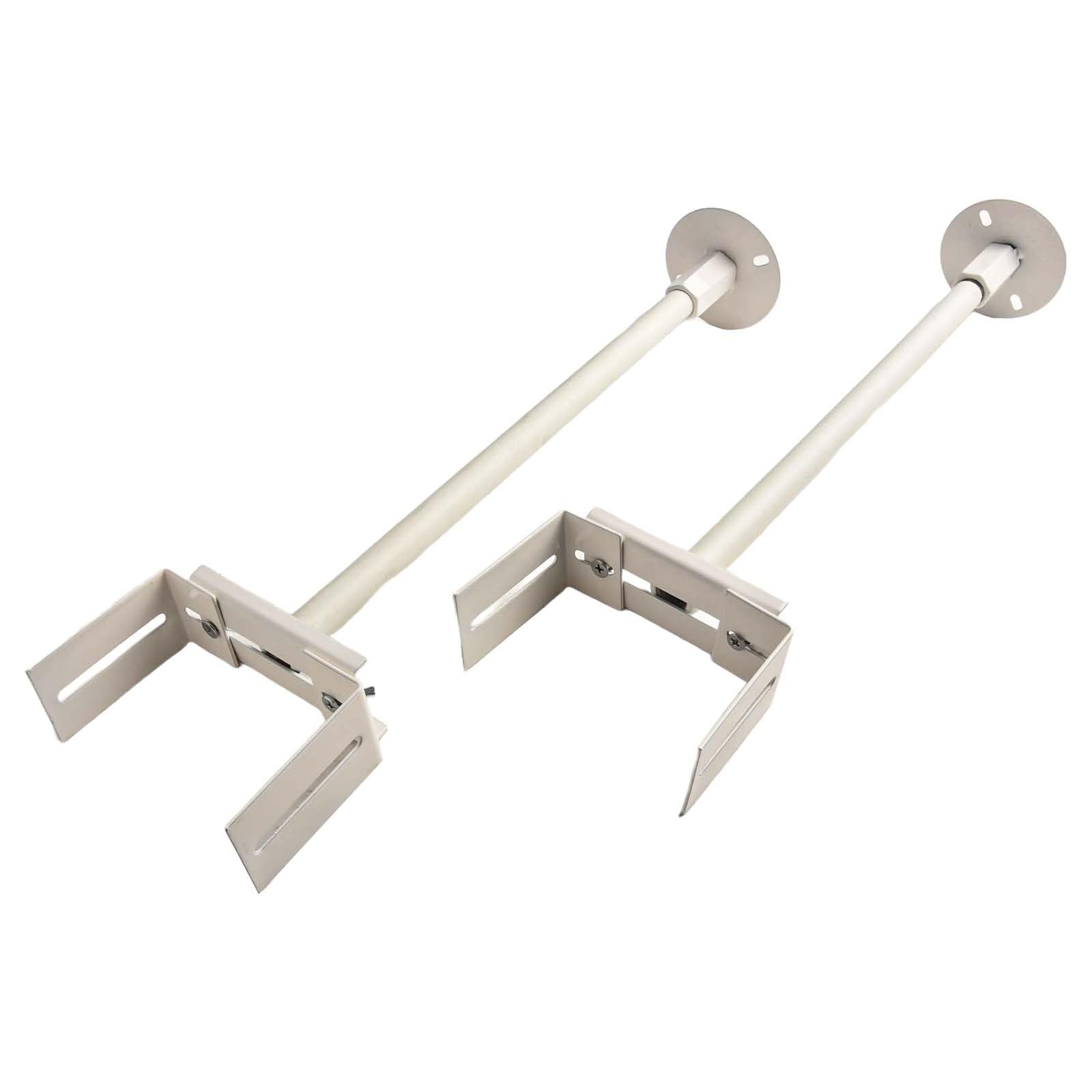 ZYNCUE Supports de radiateur réglables pour radiateurs colonnes, hauteur 41-46 cm, blanc, support de montage au sol en acier et fer