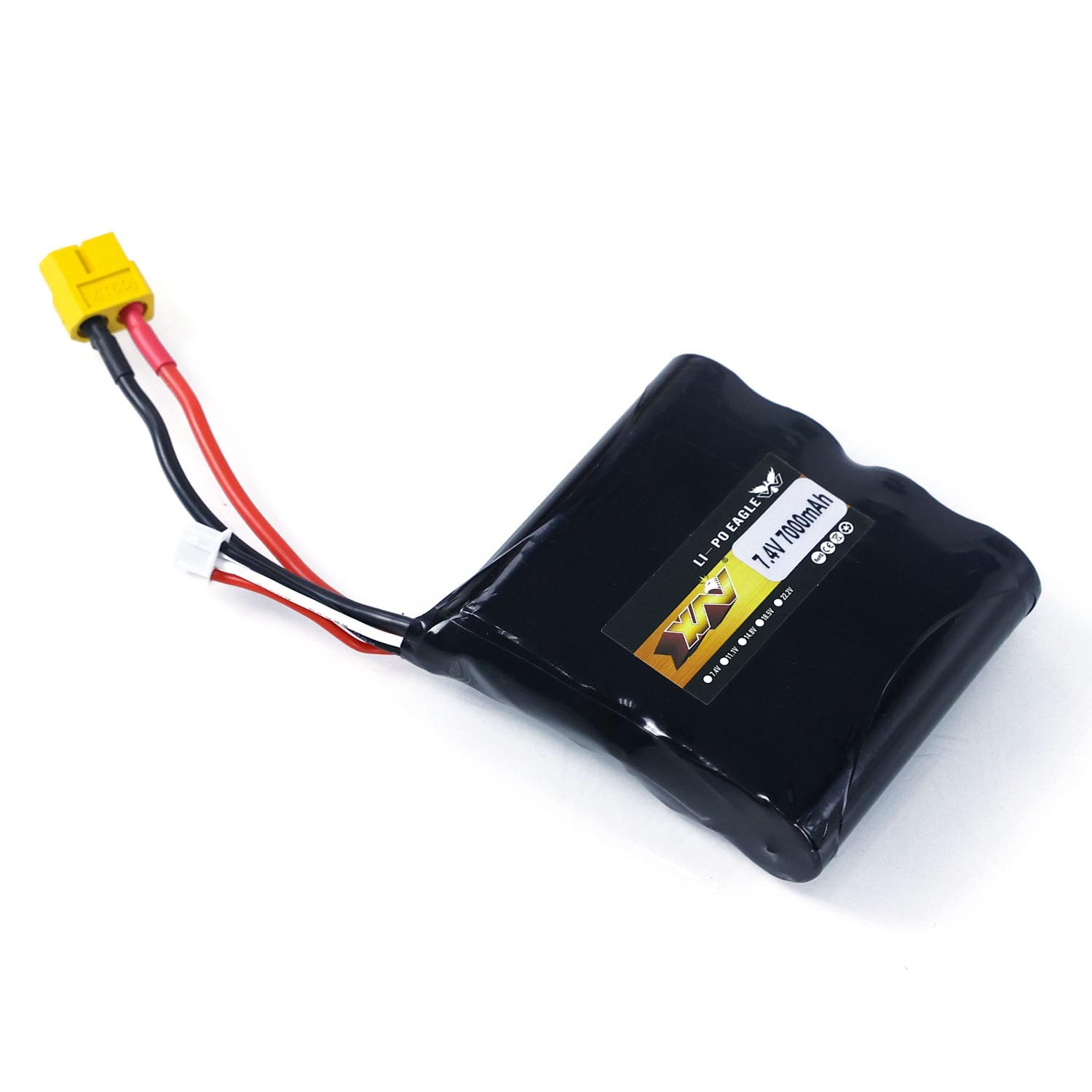 7.4V Li-Polymer Battery 7000mAh for Henglong 1/16 RC Tank IDF Merkava MK IV 3958