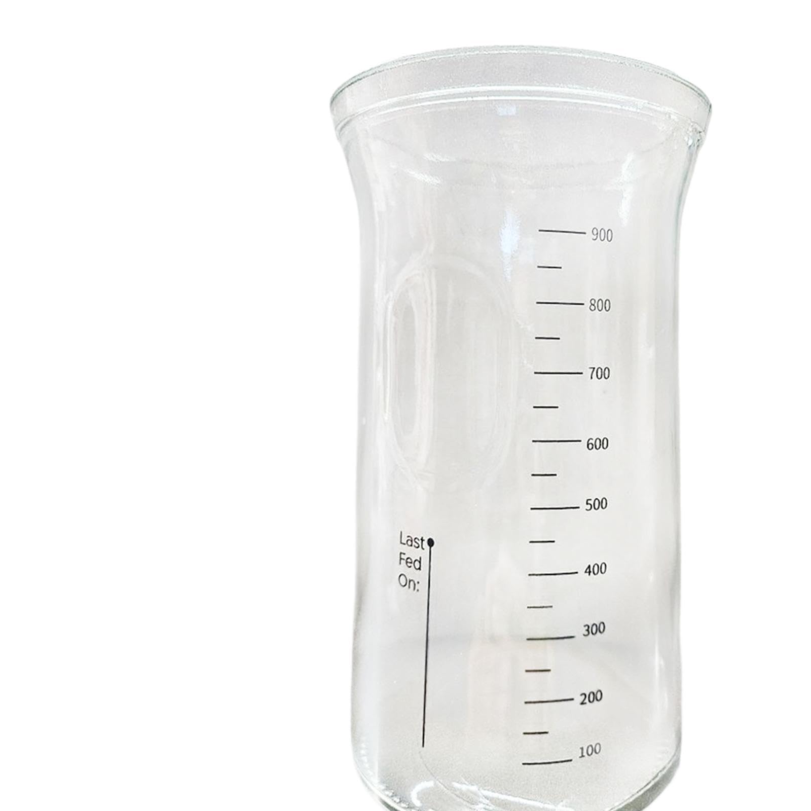predolo Vaso Medidor de Cristal 1200 ml, Jarra de Vidrio con Escala para Cocina y Fermentación de Pan