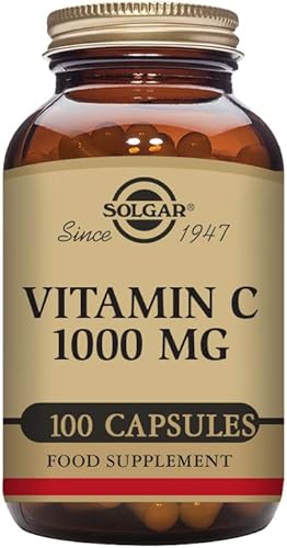 Solgar Vitamina C 1000 mg 100 cápsulas vegetales - Apoyo antioxidante e inmunológico - Salud general - Piel y articulaciones saludables - Suplemento